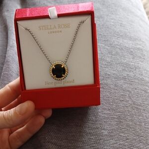 Black and Gold Plated Necklace